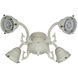 Universal LED Antique White Fan Light Fitter, Shades Sold Separately