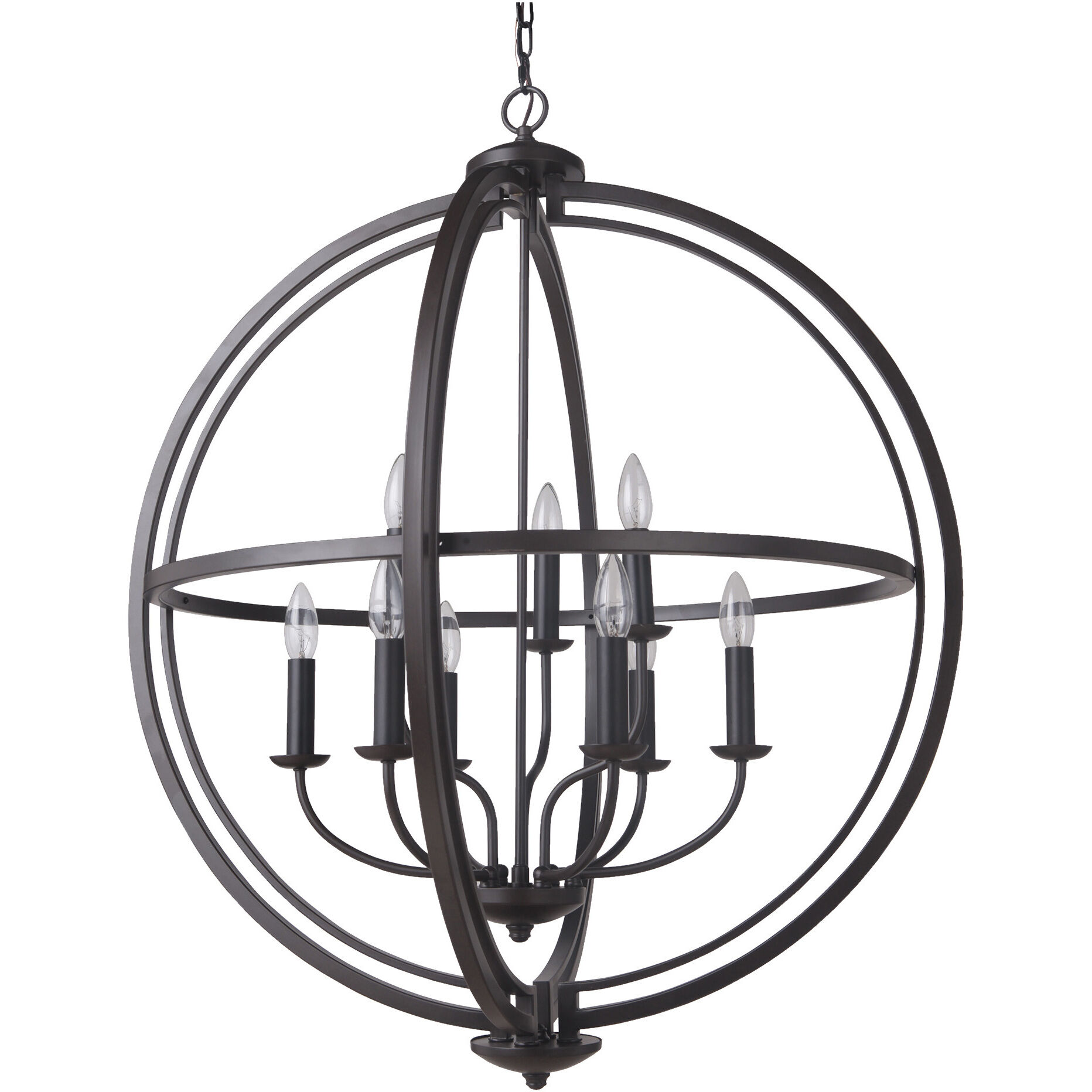Berkeley 9 Light 30 inch Espresso Foyer Light Ceiling Light, Jeremiah
