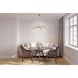 Pleated 6 Light 35.13 inch Premium Bronze Chandelier Ceiling Light