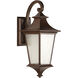 Argent II Outdoor Wall Mount in Aged Bronze Textured, LED, Medium
