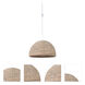 Grass Shade 1 Light 22 inch Natural Swag Pendant Ceiling Light