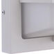 Bulkhead 2 Light 14 inch Textured White Outdoor Wall/Ceiling Mount, Large