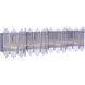 Reveal 4 Light 34.25 inch Chrome Vanity Light Wall Light