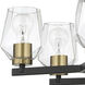 Avante Grand 9 Light 25 inch Flat Black/Satin Brass Chandelier Ceiling Light, 2-Tier