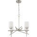 Cadence 4 Light 24.75 inch Satin Nickel Chandelier Ceiling Light
