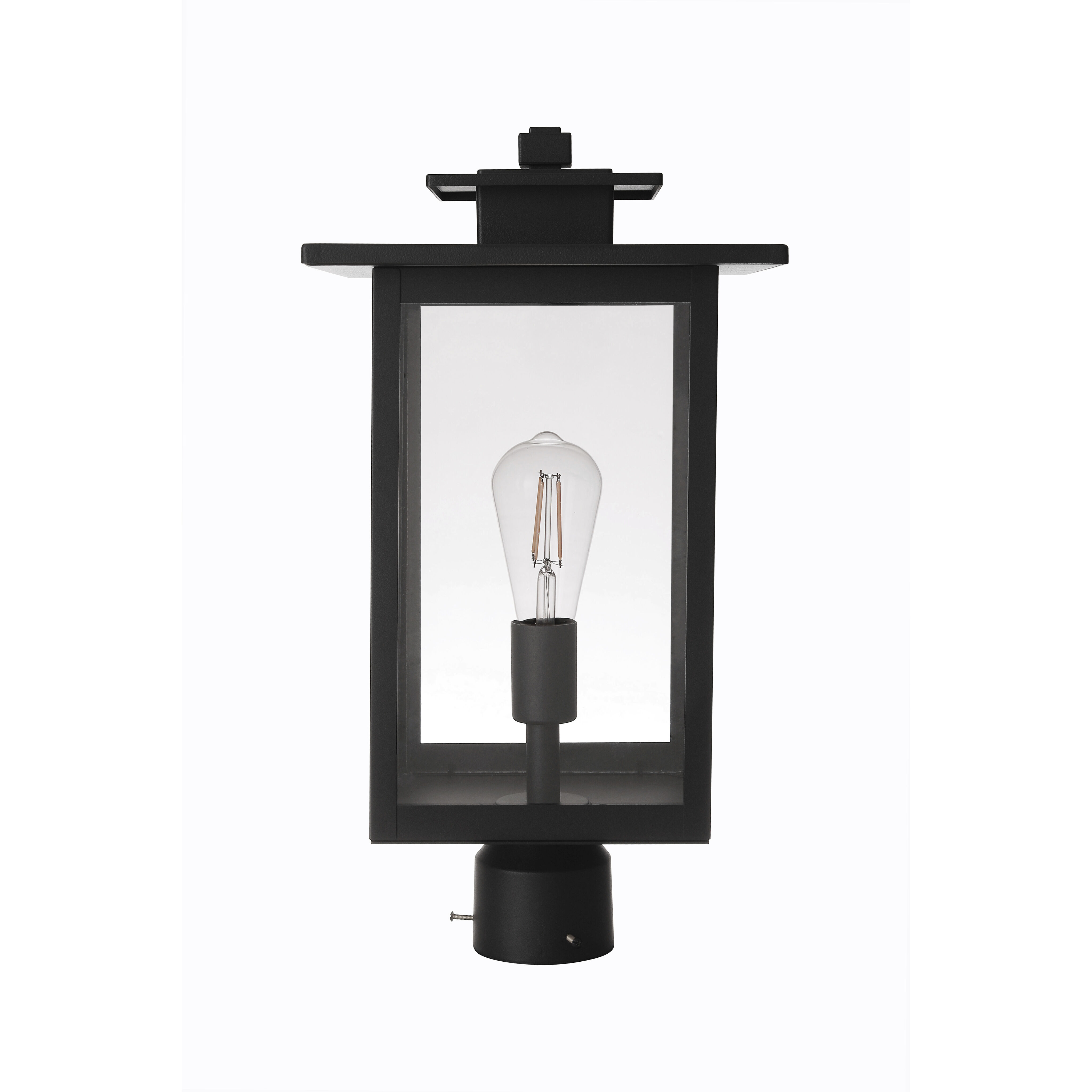 Rock Creek 1 Light 19.25 inch Textured Black Outdoor Post Mount