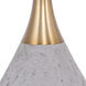 Bejamin 25.75 inch 100 watt Natural Concrete and Antique Brass Table Lamp Portable Light