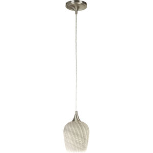 Hue LED 5 inch Polished Nickel Mini Pendant Ceiling Light in White Ambiance