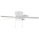 Merit 52 inch White with White/Washed Oak Blades Ceiling Fan