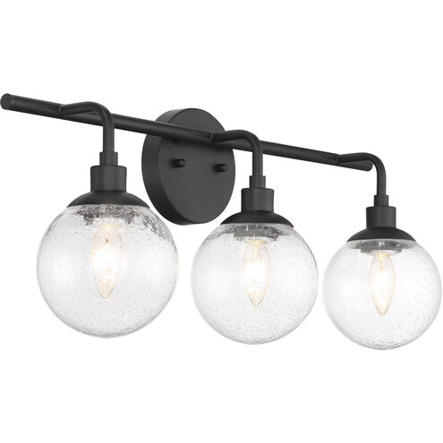 Neighborhood Que 3 Light 24 inch Flat Black Vanity Light Wall Light