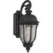 Harper 1 Light 17.93 inch Textured Black Outdoor Wall Lantern