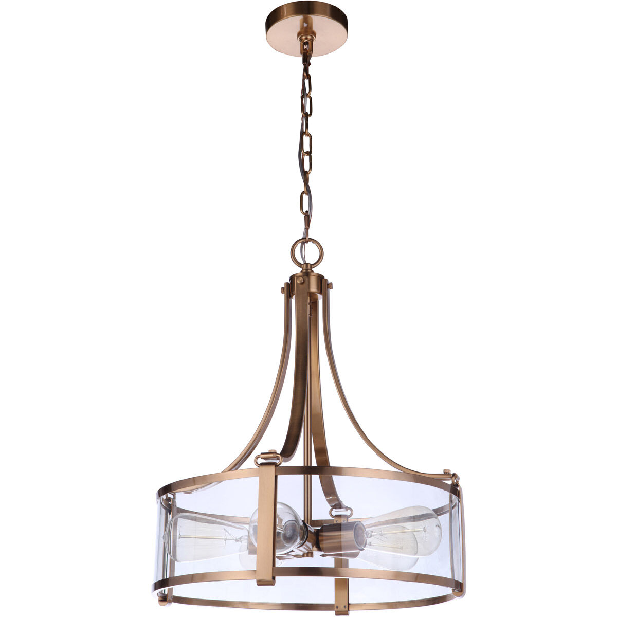 Elliot 5 Light 16.38 inch Satin Brass Pendant Ceiling Light