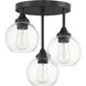 Glenda 3 Light 14.25 inch Semi-Flush Mount
