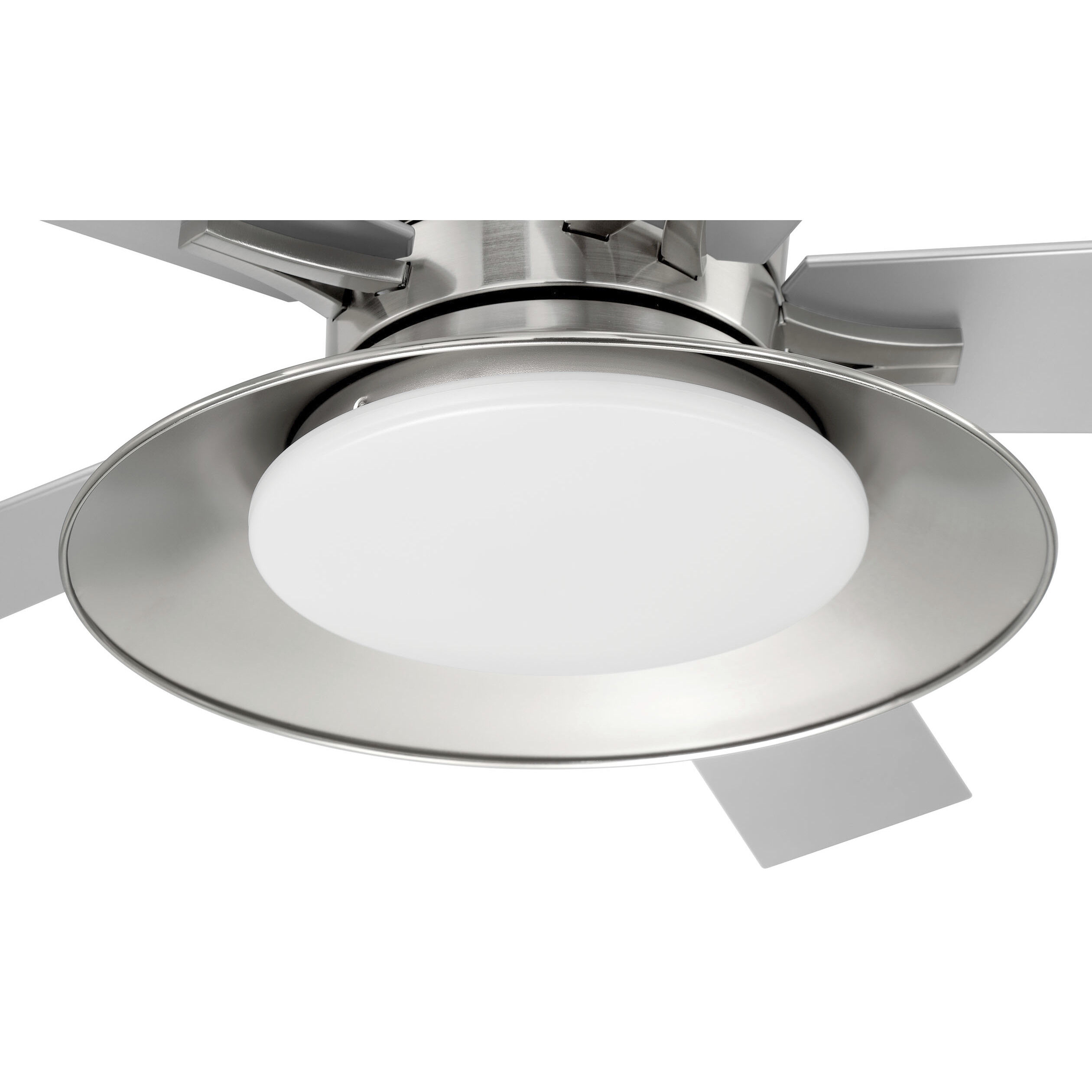 Topper 52 inch Brushed Polished Nickel with Brushed Nickel Blades Fan