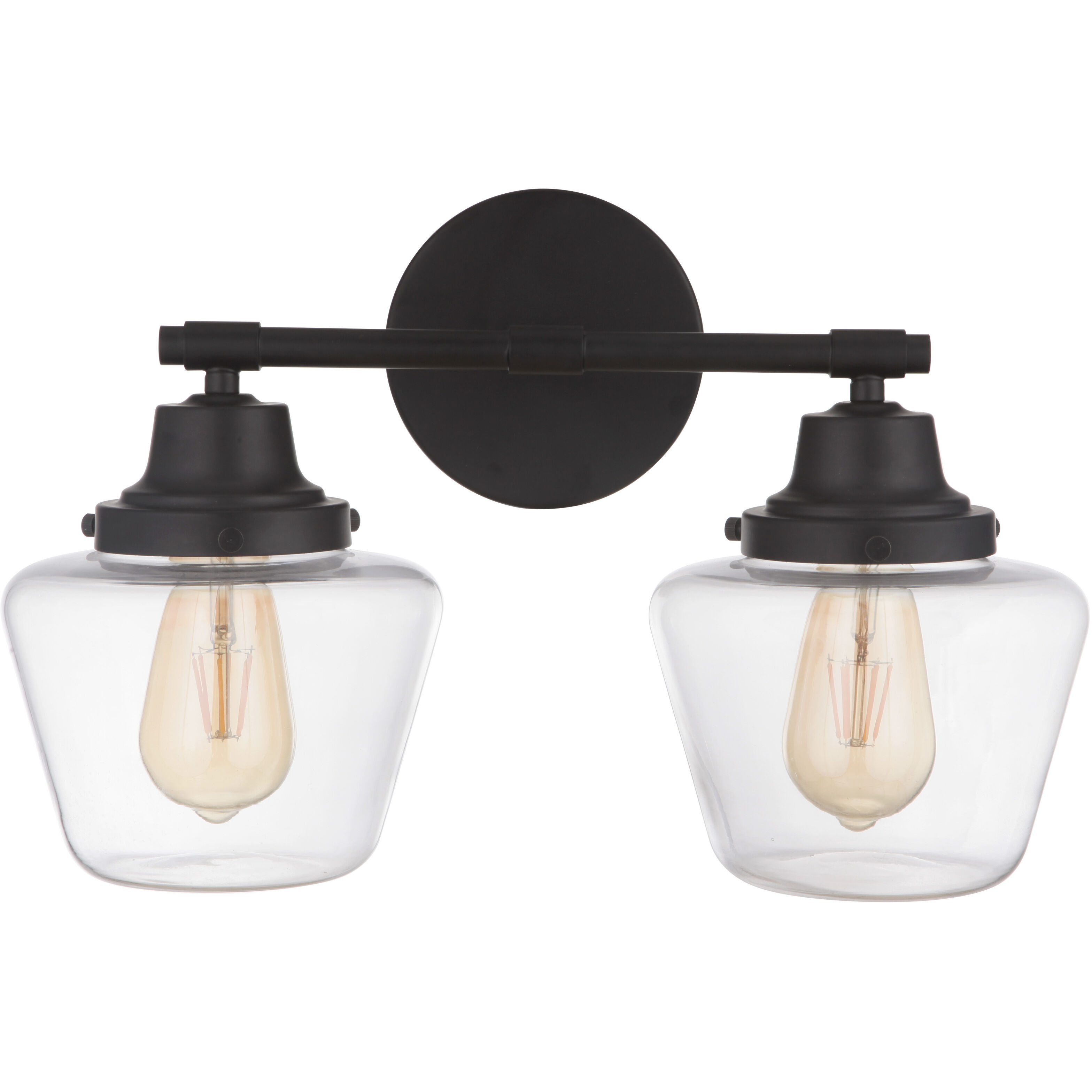 Neighborhood Essex 2 Light 18 inch Flat Black Vanity Light Wall Light, Neighborhood Collection
