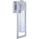 Perimeter Outdoor Wall Mount in Satin Aluminum, Large