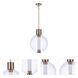 Watson LED 15.75 inch Satin Brass Pendant Ceiling Light
