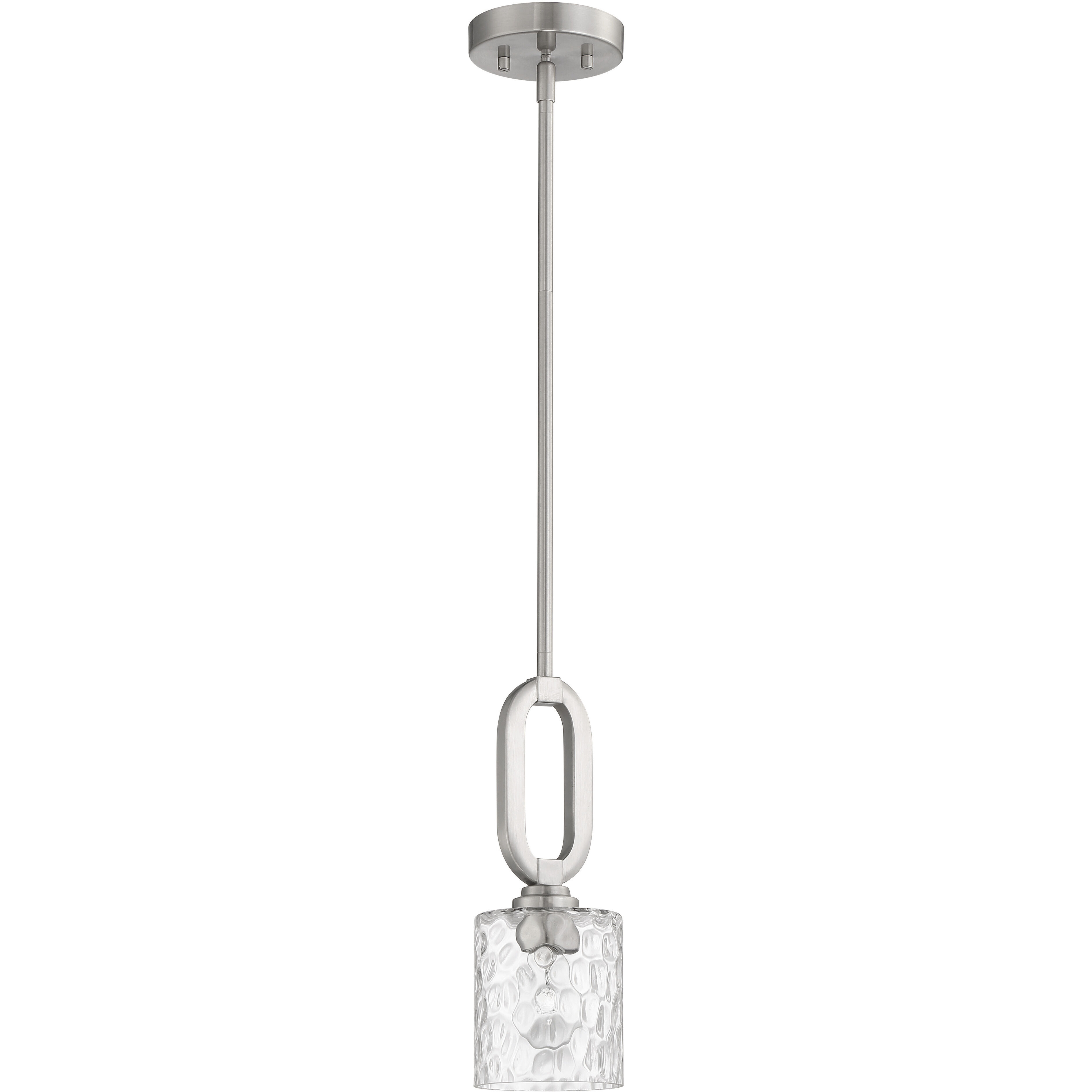 Collins 1 Light 5 inch Brushed Polished Nickel Mini Pendant Ceiling Light
