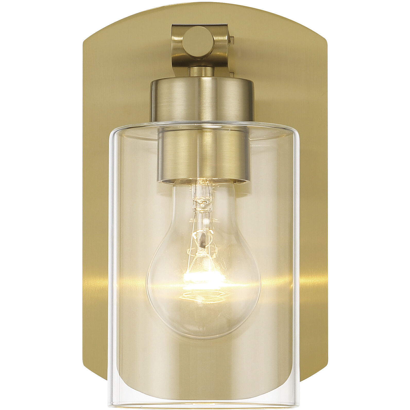 Hendrix 1 Light 5.25 inch Satin Brass Wall Sconce Wall Light