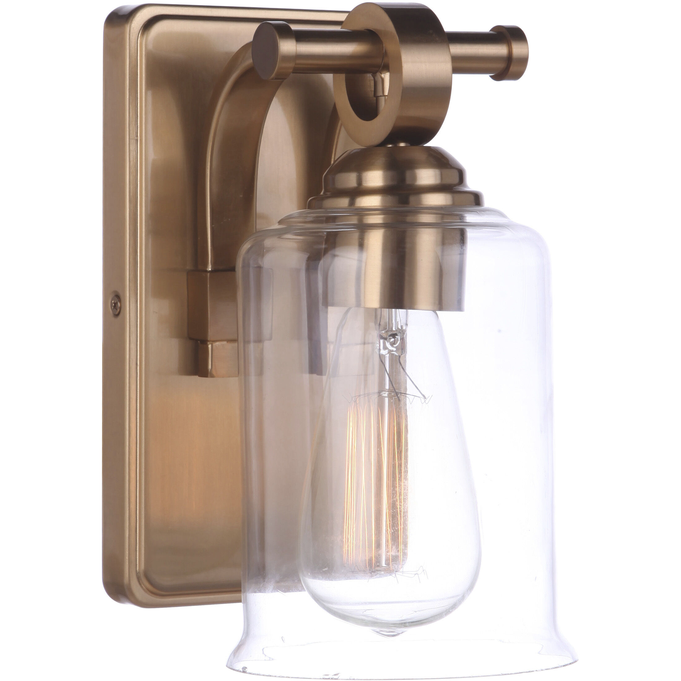 Romero 1 Light 5 inch Satin Brass Wall Sconce Wall Light