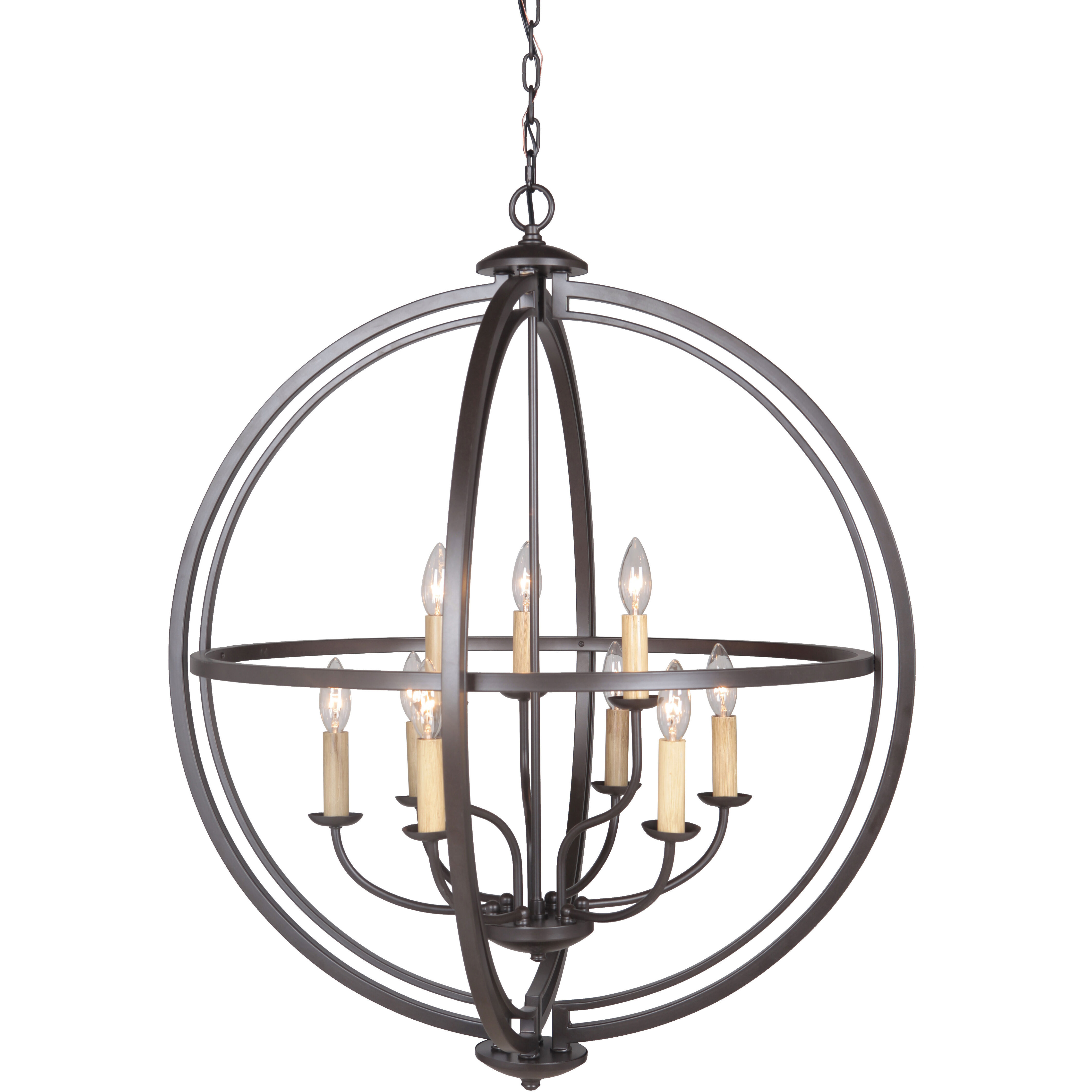 Berkeley 9 Light 30 inch Espresso Foyer Light Ceiling Light, Jeremiah