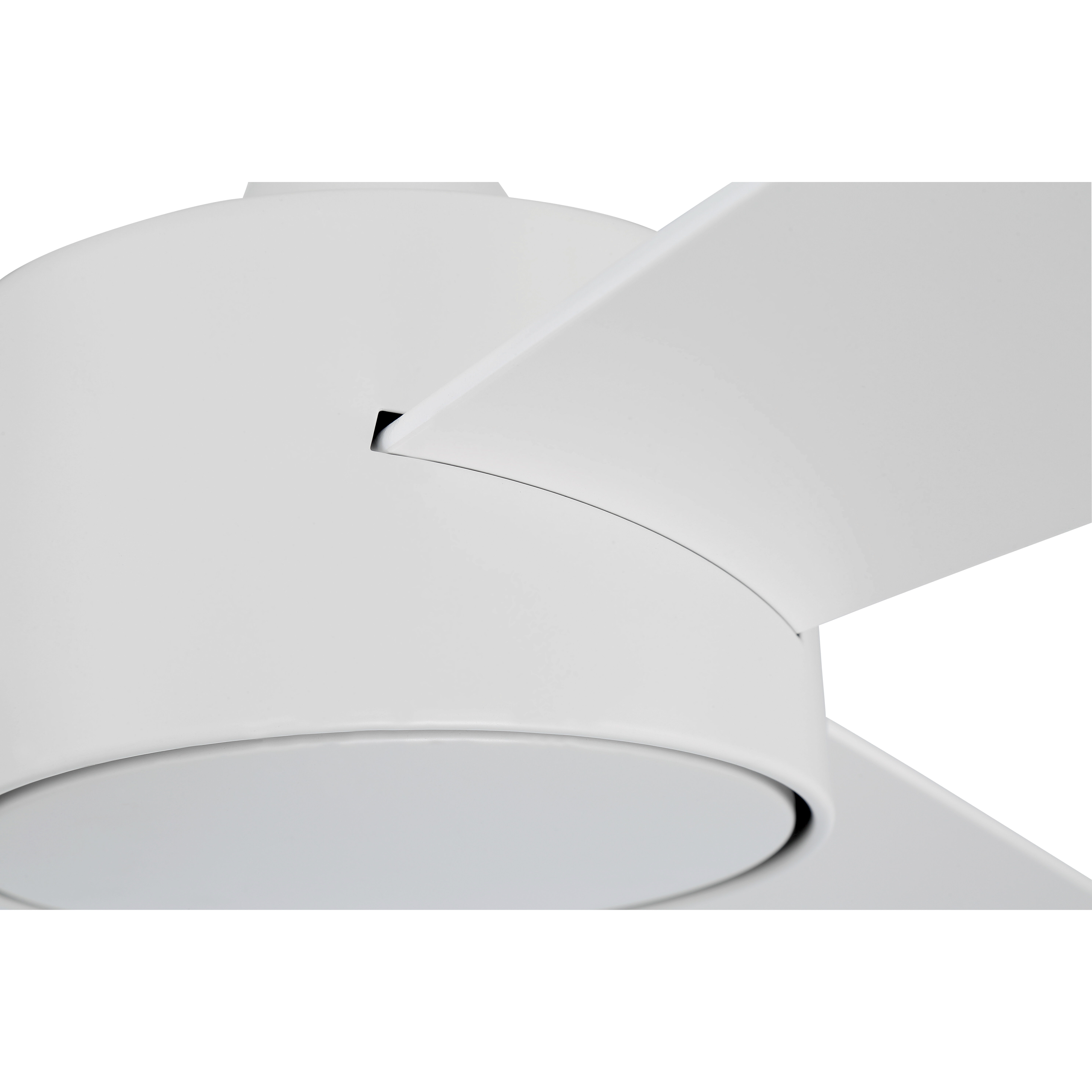 Provision 52 inch Matte White with White/White Blades Ceiling Fan