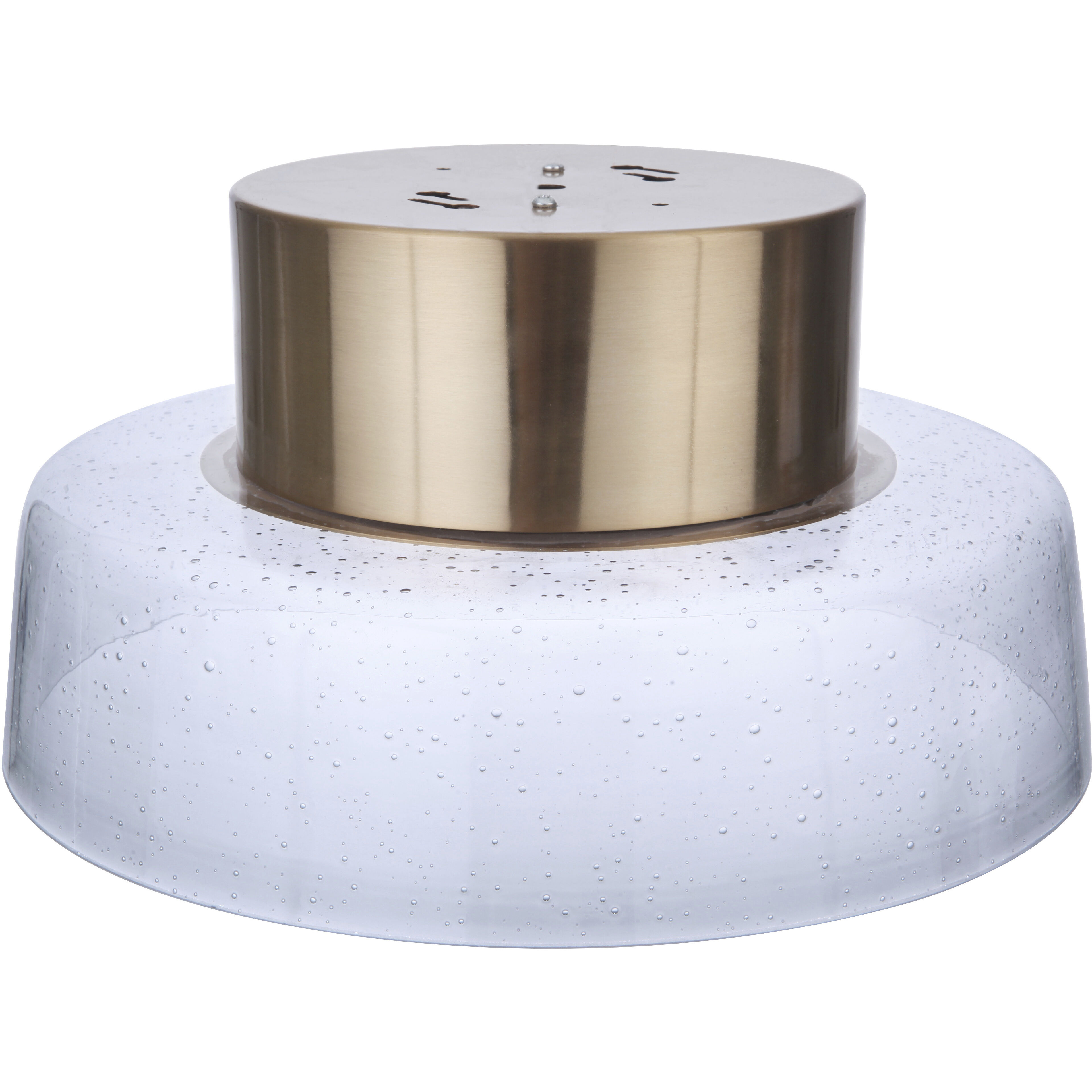 Centric LED 10.5 inch Satin Brass Flushmount Ceiling Light