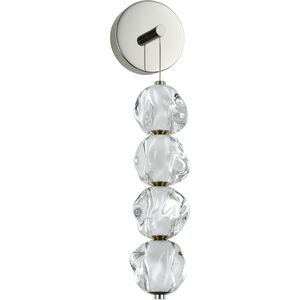 Jackie LED 6.3 inch Polished Nickel Wall Sconce Wall Light