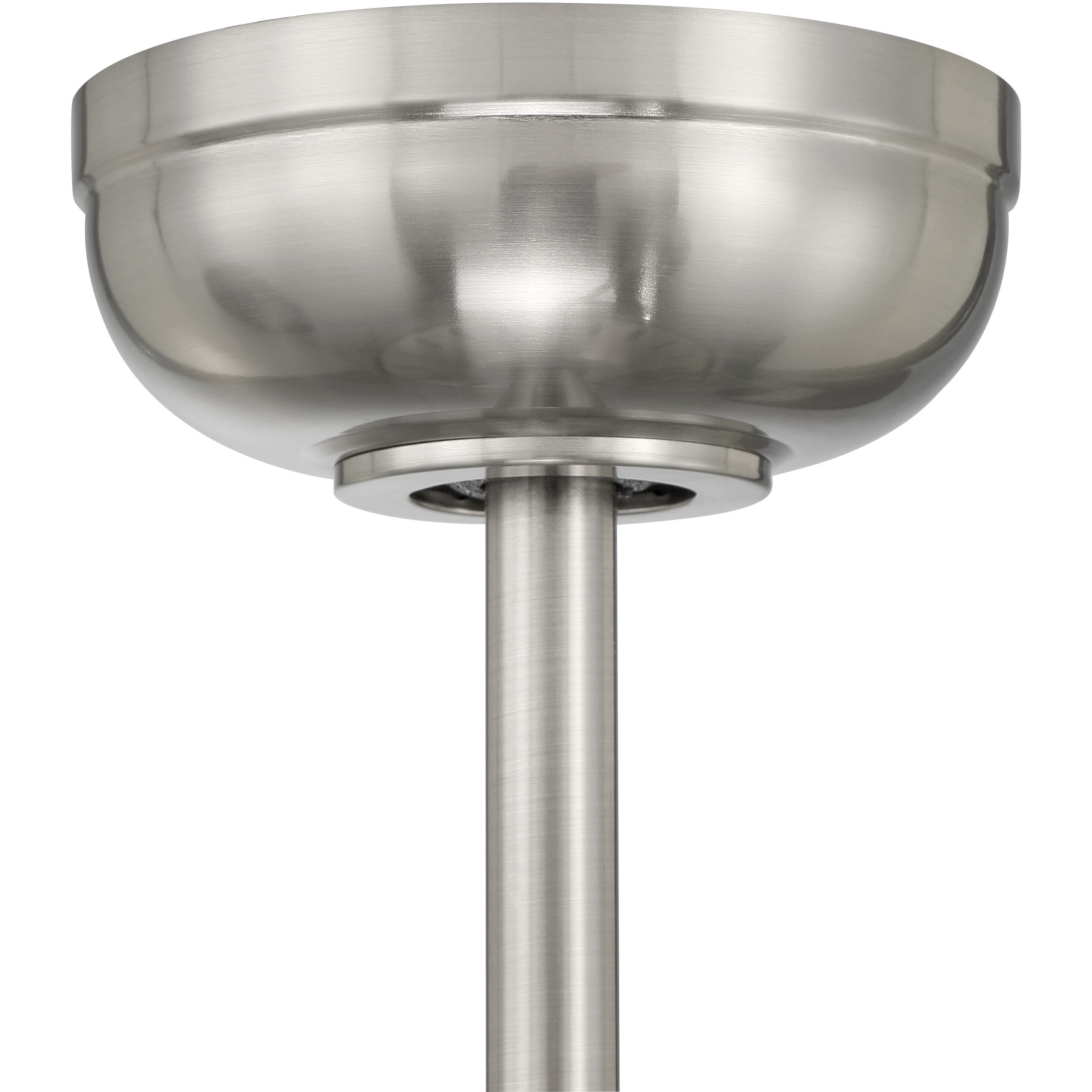 Journey 64 inch Brushed Polished Nickel with Black Walnut/Black Walnut Blades Ceiling Fan