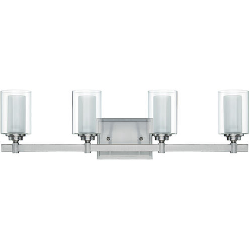 Neighborhood Celeste 4 Light 27 inch Brushed Polished Nickel Vanity Light Wall Light