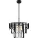 Melody 1 Light 24 inch Flat Black Pendant Ceiling Light