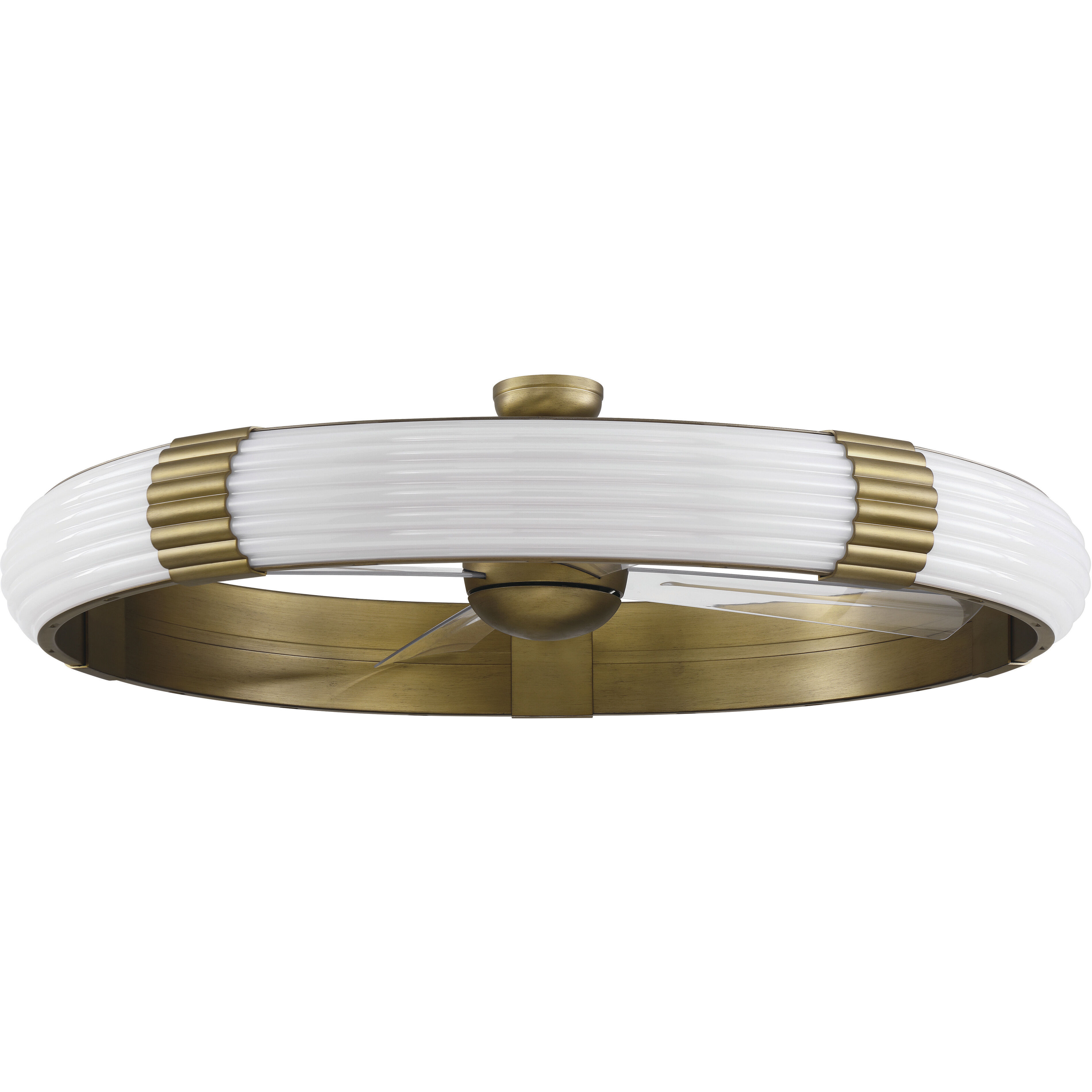 Cipriani 57 inch Modern Bronze with Clear Polycarbonite Blades Fan