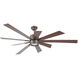 Katana 72 inch Espresso with Walnut Blades Ceiling Fan