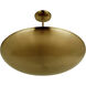 Isabel 5 Light 32 inch Satin Brass Convertible Semi-Flush Ceiling Light