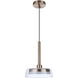 Centric LED 10 inch Satin Brass Pendant Ceiling Light