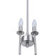 Larrson 2 Light 5.63 inch Brushed Polished Nickel Mini Pendant Ceiling Light