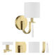Fortuna 1 Light 5.12 inch Satin Brass Wall Sconce Wall Light