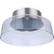 Centric LED 11 inch Brushed Polished Nickel Flushmount Ceiling Light