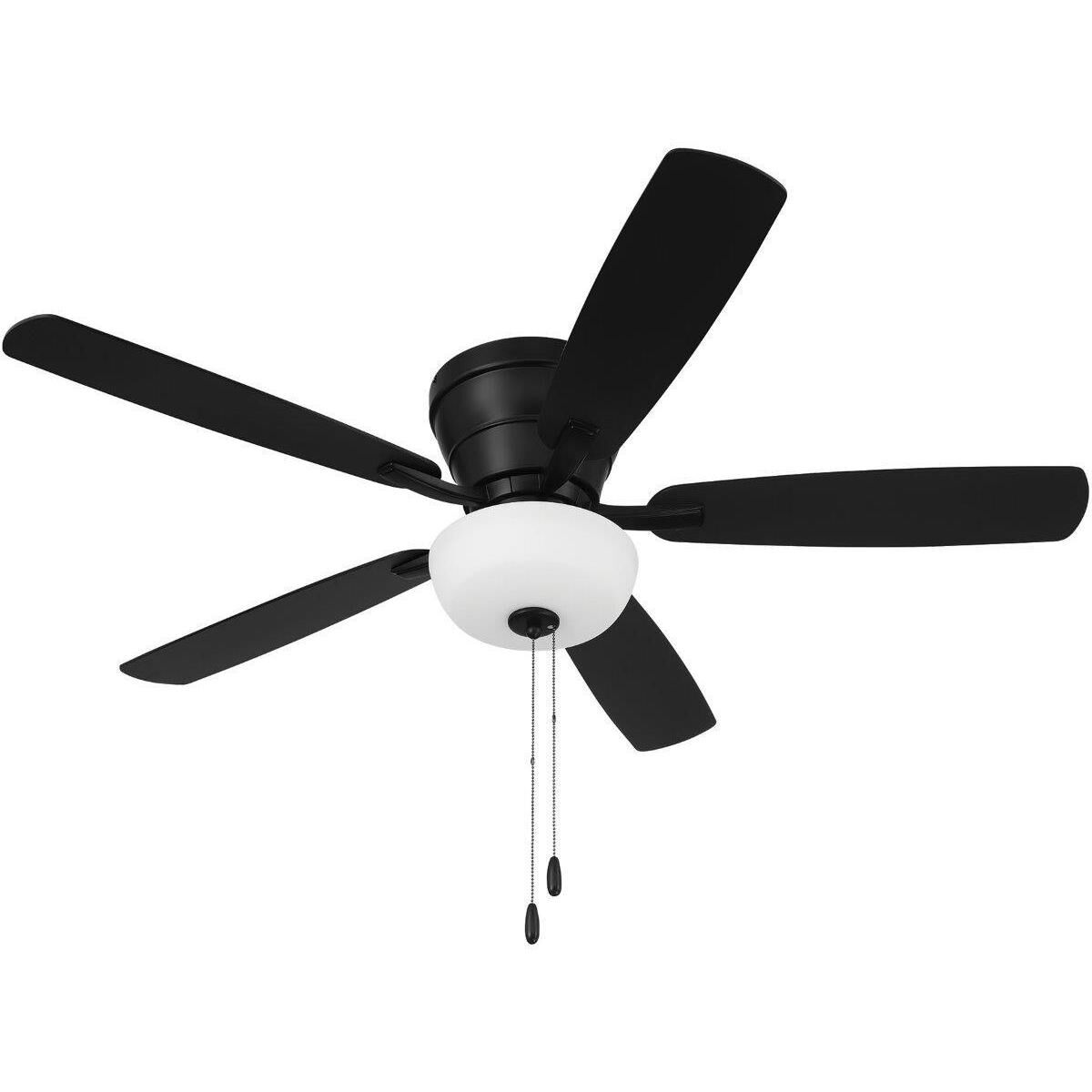 Wheeler 52 inch Flat Black with Flat Black/Greywood Blades Fan