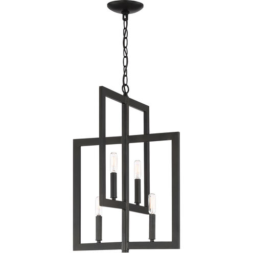 Portrait 4 Light 16 inch Espresso Foyer Light Ceiling Light