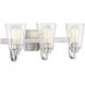 Neighborhood Grace 3 Light 21 inch Brushed Polished Nickel Vanity Light Wall Light, Neighborhood Collection