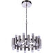 Simple Lux LED 20 inch Brushed Polished Nickel Chandelier Ceiling Light