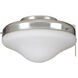 All Weather 2 Light Fluorescent Galvanized Steel Outdoor Fan Light Fitter, Bowl