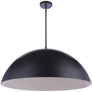Sculptural Statement LED 34.75 inch Flat Black Pendant Ceiling Light