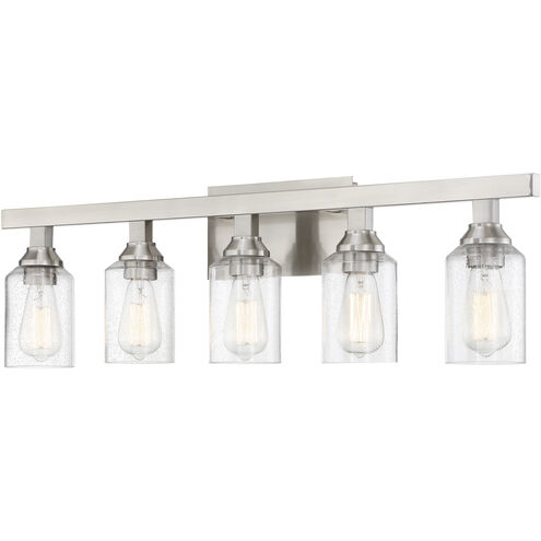 Neighborhood Chicago 5 Light 36 inch Brushed Polished Nickel Vanity Light Wall Light