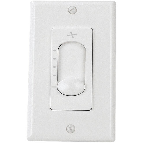 Signature White Fan Control System, 4 Speed with Faceplate