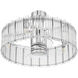 Reveal 24 inch Chrome with Clear Acrylic Blades Fandelier