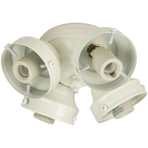 Universal 4 Light Incandescent White Fan Light Fitter, Shades Sold Separately