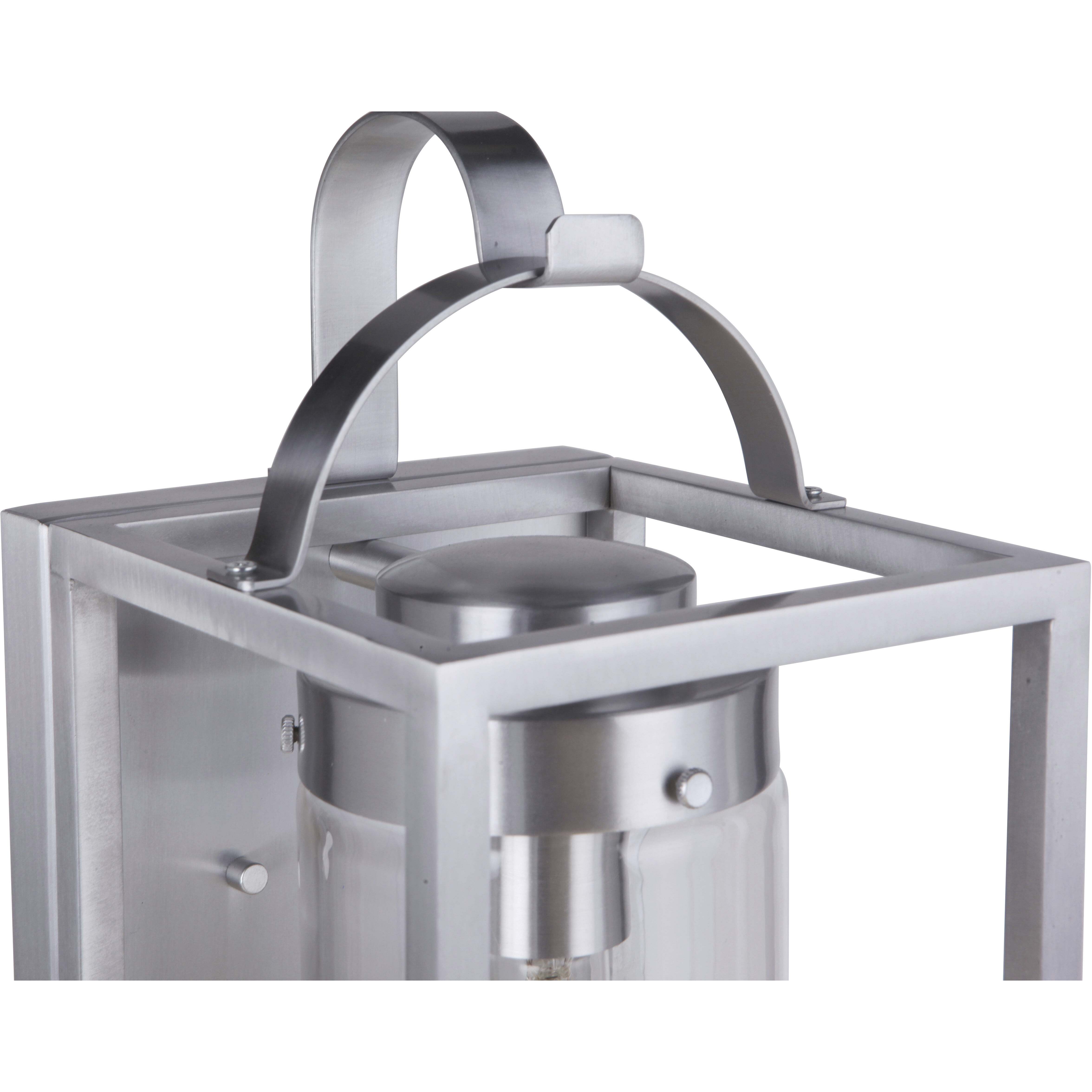 Neo 1 Light 17 inch Satin Aluminum Outdoor Wall Lantern