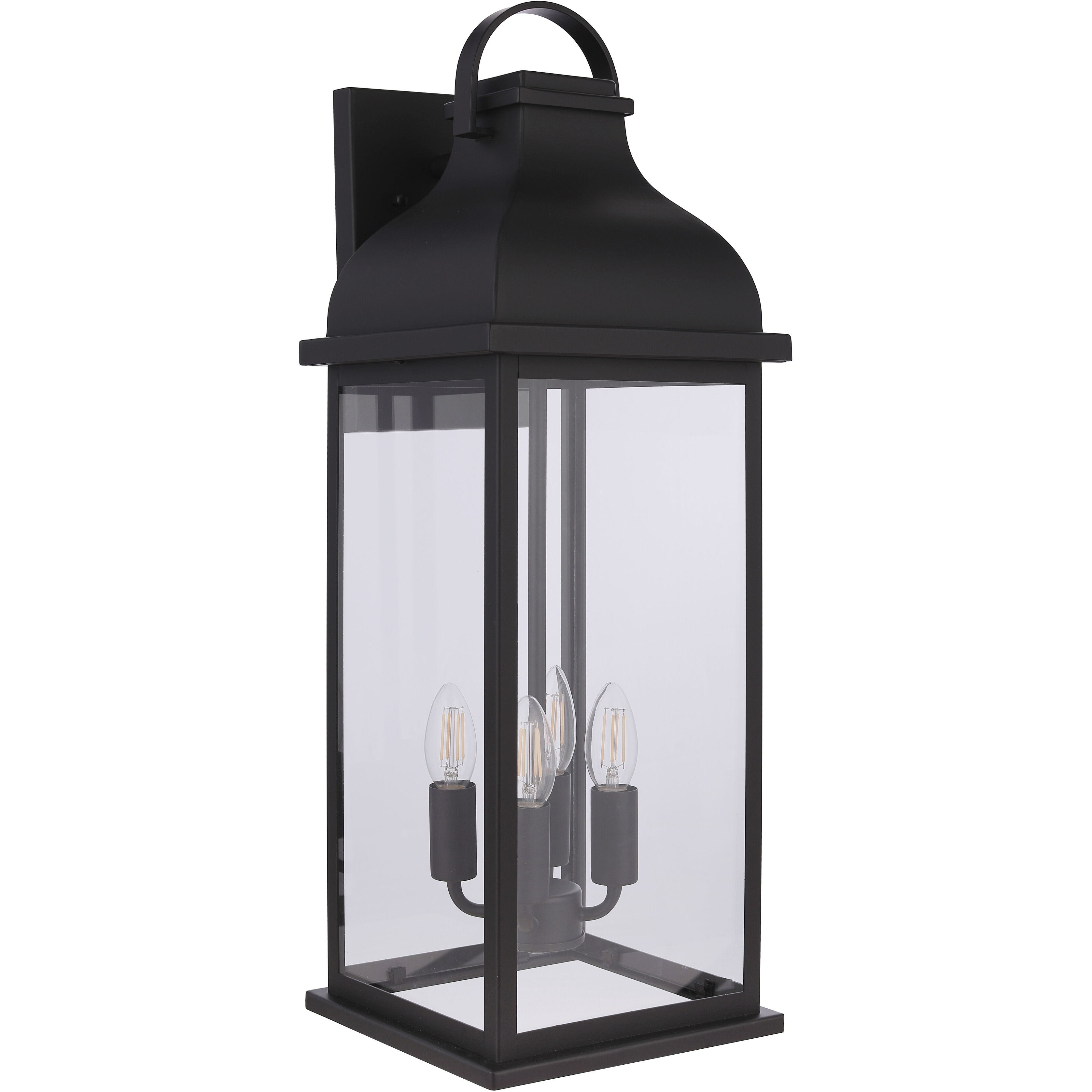 Bent Tree 4 Light 25.75 inch Midnight Outdoor Wall Lantern